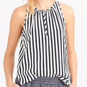 J Crew Silk Stripe Blouse